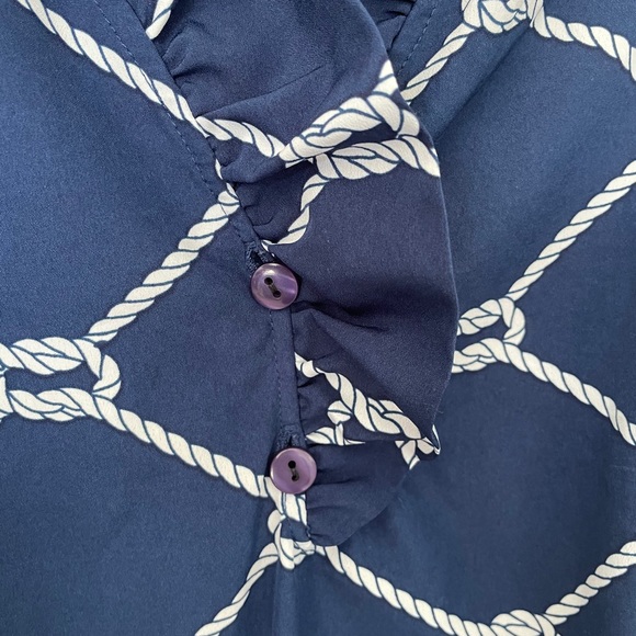 Nautical Rope Ruffle neck shift dress - Picture 5 of 5